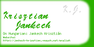 krisztian jankech business card