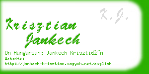 krisztian jankech business card